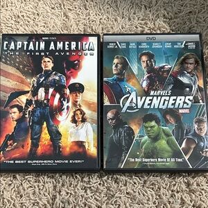 Marvel Captain America and Avengers DVD Set - Red, Blue, Green